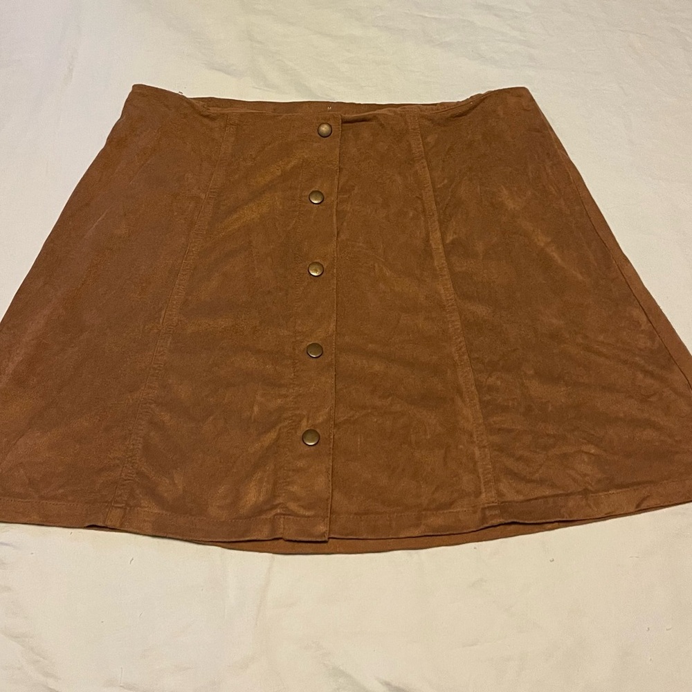 🌻2/$10 Wrangler Brown Soft Mini Skirt